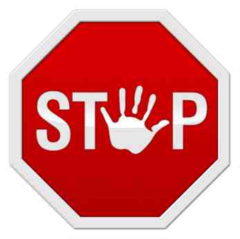 Hand Safety Stop Sign